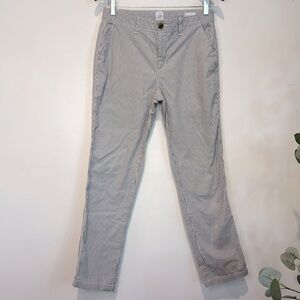 Gap size 4 Girlfriend Khaki Pant in Blue and White Stripes